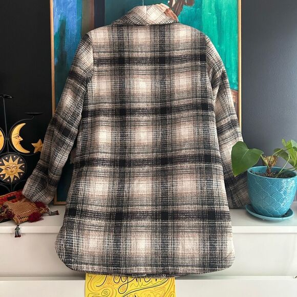 Joe Fresh Classic Plaid Pea Coat XS - Picture 11 of 16